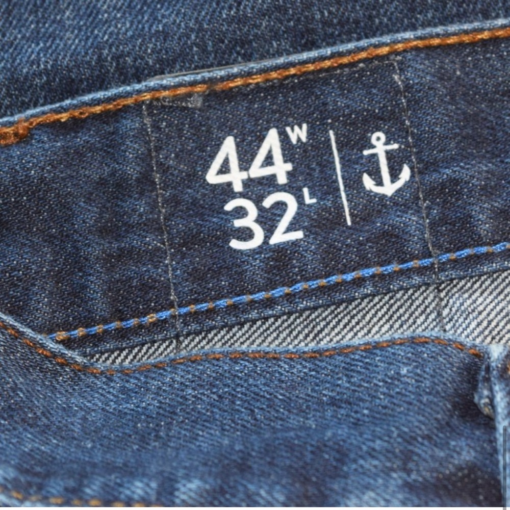 Nautica men's slightly distressed 5 pocket jeans